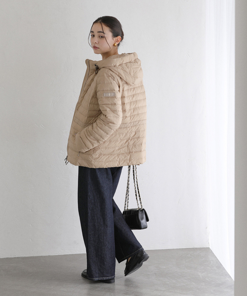 La TOTALITE（ラトータリテ）の「TATRAS/タトラス HAAV（ダウンジャケット/コート・レディース・ベージュ/ブラック・FREE）」の10枚目の写真