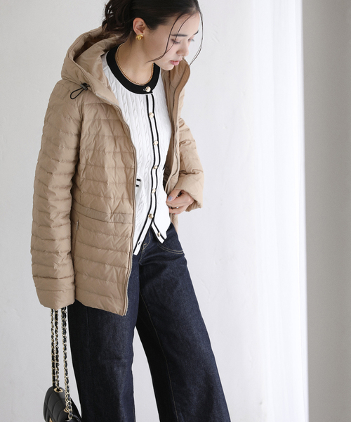 La TOTALITE（ラトータリテ）の「TATRAS/タトラス HAAV（ダウンジャケット/コート・レディース・ベージュ/ブラック・FREE）」の11枚目の写真