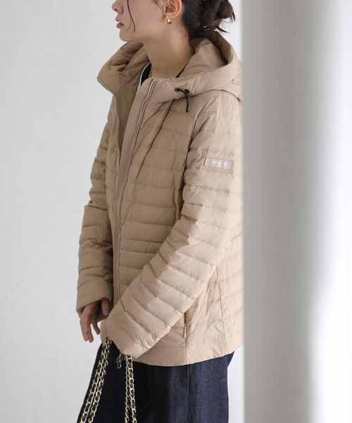 La TOTALITE（ラトータリテ）の「TATRAS/タトラス HAAV（ダウンジャケット/コート・レディース・ベージュ/ブラック・FREE）」の12枚目の写真