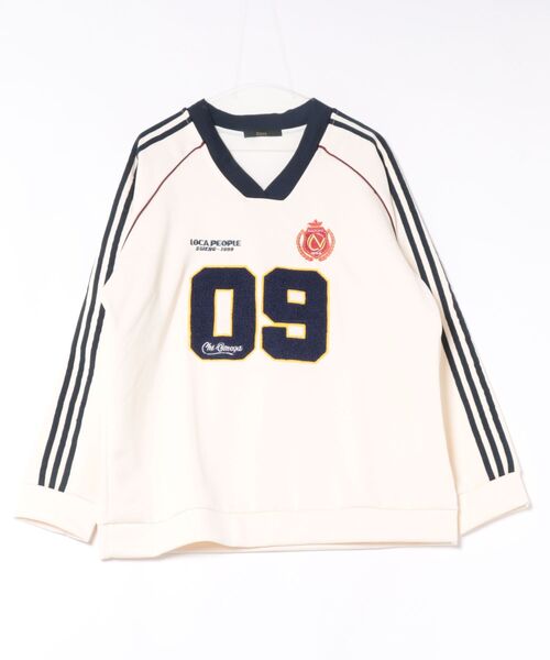 Ritzy(リッツィー)の「ヴィンテージスポーツナンバー T シャツ(Tシャツ/カットソー・レディース・ベージュ/ネイビー/ブラック・M/L)」の14枚目の写真