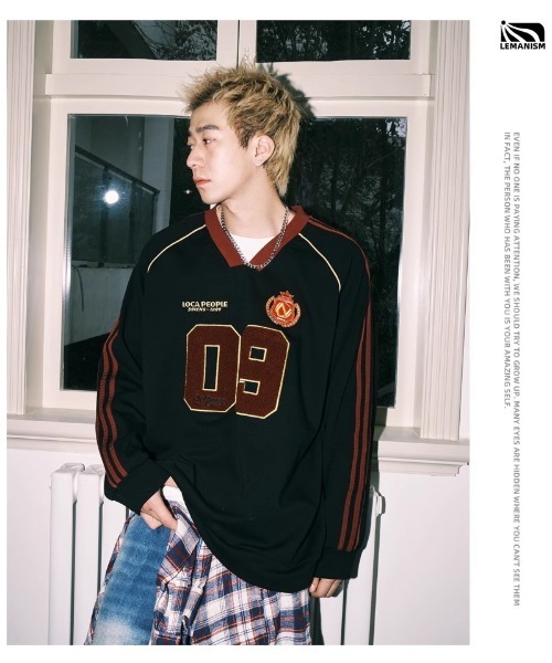 Ritzy(リッツィー)の「ヴィンテージスポーツナンバー T シャツ(Tシャツ/カットソー・レディース・ベージュ/ネイビー/ブラック・M/L)」の4枚目の写真