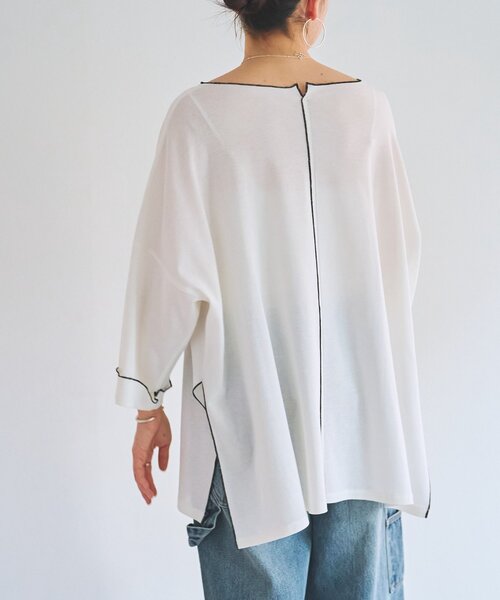 BEARDSLEY（ビアズリー）の「イニシャルメロープルオーバー（Tシャツ/カットソー・レディース・ブラック/ホワイト・FREE）」の15枚目の写真