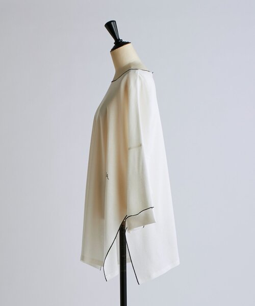 BEARDSLEY（ビアズリー）の「イニシャルメロープルオーバー（Tシャツ/カットソー・レディース・ブラック/ホワイト・FREE）」の4枚目の写真