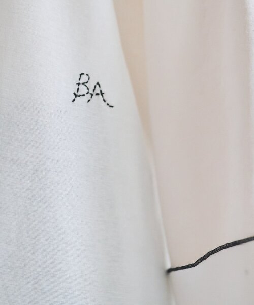 BEARDSLEY（ビアズリー）の「イニシャルメロープルオーバー（Tシャツ/カットソー・レディース・ブラック/ホワイト・FREE）」の8枚目の写真