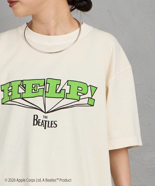 GOOD ROCK SPEED（グッドロックスピード）の「[GOOD ROCK SPEED/グッドロックスピード] 別注 THE BEATLES ロックプリントTシャツ(HELP!)（Tシャツ/カットソー・レディース・ベージュ・M/L/XL）」の12枚目の写真