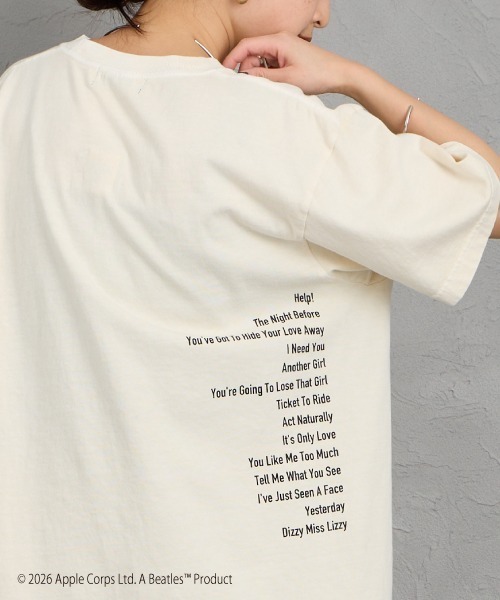 GOOD ROCK SPEED（グッドロックスピード）の「[GOOD ROCK SPEED/グッドロックスピード] 別注 THE BEATLES ロックプリントTシャツ(HELP!)（Tシャツ/カットソー・レディース・ベージュ・M/L/XL）」の13枚目の写真