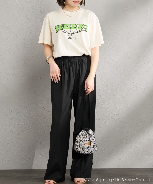 GOOD ROCK SPEED（グッドロックスピード）の「[GOOD ROCK SPEED/グッドロックスピード] 別注 THE BEATLES ロックプリントTシャツ(HELP!)（Tシャツ/カットソー・レディース・ベージュ・M/L/XL）」の22枚目の写真