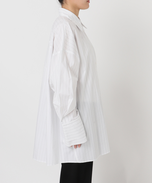 PROVOKE (プロヴォーク)の「【PROVOKE/プロヴォーク】layered big shirt(シャツ/ブラウス・レディース・ライトブルー/ホワイト・FREE)」の22枚目の写真