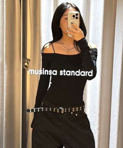 MUSINSA STANDARD WOMAN（ムシンサスタンダードウーマン）の「ウィメンズレイヤードミニスカート[ブラック]（スカート・レディース・その他・LARGE/MEDIUM/SMALL/X-SMALL）」の9枚目の写真