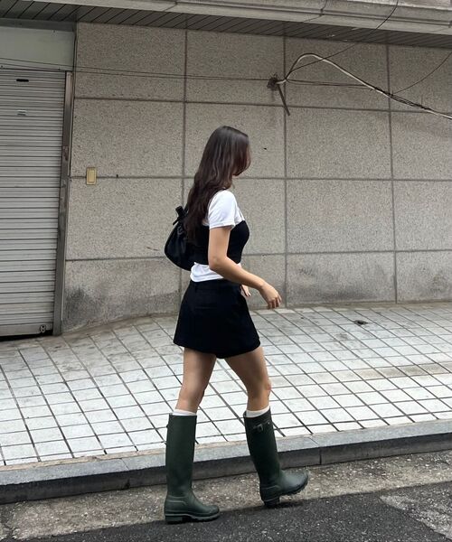 MUSINSA STANDARD WOMAN（ムシンサスタンダードウーマン）の「ウィメンズレイヤードミニスカート[ブラック]（スカート・レディース・その他・LARGE/MEDIUM/SMALL/X-SMALL）」の2枚目の写真