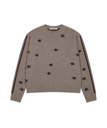 L20 REVERSE STAR KNIT(BROWN)