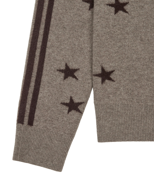 LARTIGENT（ラーティゼン）の「L20 REVERSE STAR KNIT(BROWN)（ニット/セーター・レディース・その他・FREE）」の4枚目の写真