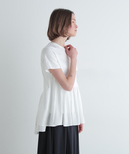 LE PHIL(ルフィル)の「◆コンビジャージープルオーバー(Tシャツ/カットソー・レディース・ホワイト/ブラック・F)」の10枚目の写真