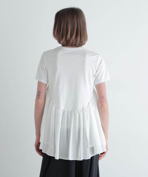 LE PHIL(ルフィル)の「◆コンビジャージープルオーバー(Tシャツ/カットソー・レディース・ホワイト/ブラック・F)」の11枚目の写真