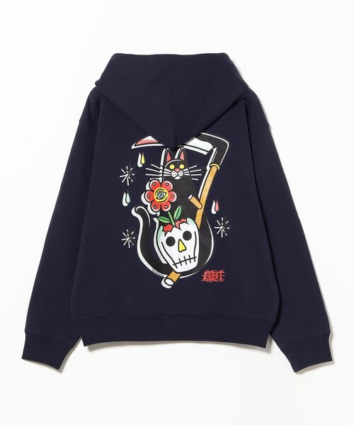 TOKYO CULTUART by BEAMS(トウキョウカルチャートバイビームス)の「GxBxT / ILLSYNAPSE Sweat Parka(パーカー・メンズ・ライトグレー/ネイビー・SMALL/X-LARGE/LARGE/MEDIUM)」の1枚目の写真