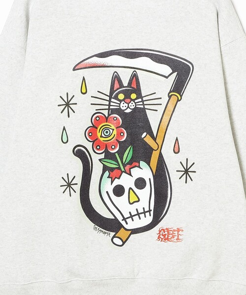 TOKYO CULTUART by BEAMS(トウキョウカルチャートバイビームス)の「GxBxT / ILLSYNAPSE Sweat Parka(パーカー・メンズ・ライトグレー/ネイビー・SMALL/X-LARGE/LARGE/MEDIUM)」の11枚目の写真