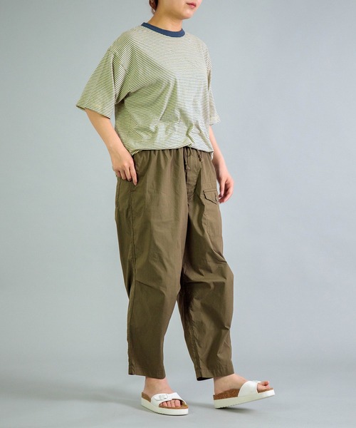 OMNIGOD（オムニゴッド）の「[OMNIGOD womens / オムニゴッド] NCウェザー イージーミリタリーオーバーパンツ（カーゴパンツ・レディース・オリーブ/ベージュ・0/1）」の5枚目の写真