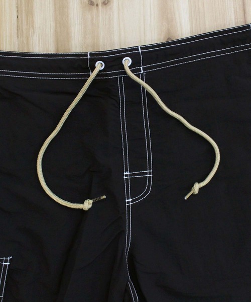 HUF（ハフ）の「ハイタイドトランク サイドライン ショートパンツ HIGH TIDE TRUNK（カーゴパンツ・メンズ・ブラック・S/M/XL）」の5枚目の写真