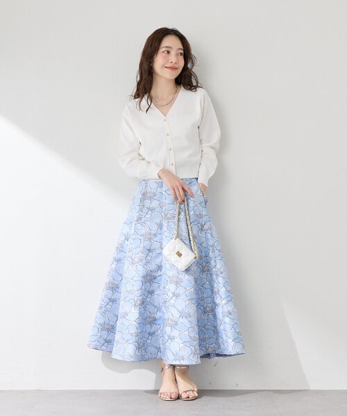 セール】お花ジャガードスカート（スカート）｜La boutique BonBon