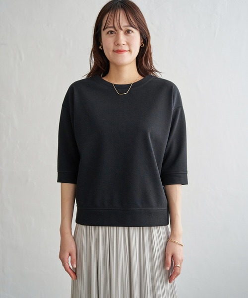 ikka(イッカ)の「【2点セット】2WAYラメプルオーバー プリーツスカートセット【親子コーデ】(ワンピース・レディース・ブラック/ライトグレー/オフホワイト・L/M/S)」の6枚目の写真
