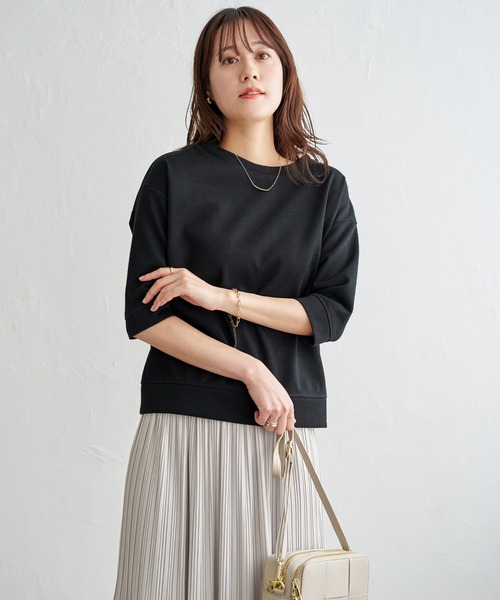 ikka(イッカ)の「【2点セット】2WAYラメプルオーバー プリーツスカートセット【親子コーデ】(ワンピース・レディース・ブラック/ライトグレー/オフホワイト・L/M/S)」の21枚目の写真