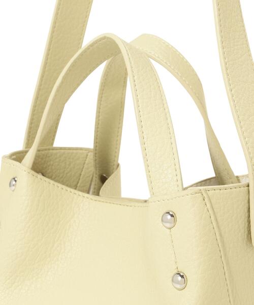 NATURAL BEAUTY BASIC（ナチュラルビューティーベーシック）の「◇ソフトシュリンク2wayショルダーバッグ（ショルダーバッグ・レディース・ベージュ/レッド・ﾌﾘ-）」の7枚目の写真