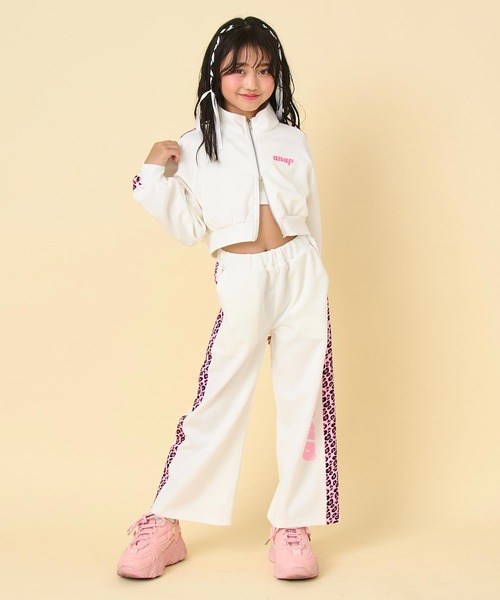 ANAP kids（アナップキッズ）の「ヒョウ柄 ライン ジャージ パンツ（別売りセットアップ）（その他パンツ・キッズ・ラベンダー/オフホワイト/ブラック・130/120/110）」の7枚目の写真