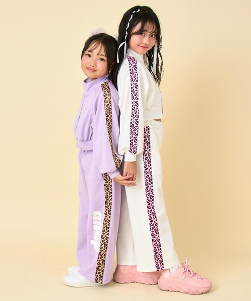 ANAP kids（アナップキッズ）の「ヒョウ柄 ライン ジャージ パンツ（別売りセットアップ）（その他パンツ・キッズ・ラベンダー/オフホワイト/ブラック・130/120/110）」の11枚目の写真