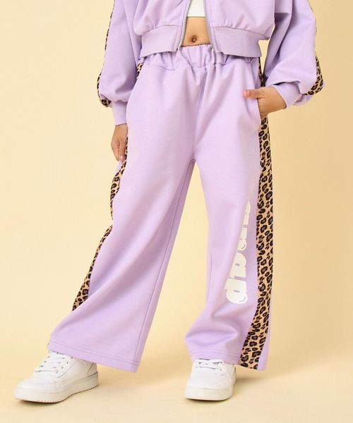 ANAP kids（アナップキッズ）の「ヒョウ柄 ライン ジャージ パンツ（別売りセットアップ）（その他パンツ・キッズ・ラベンダー/オフホワイト/ブラック・130/120/110）」の17枚目の写真