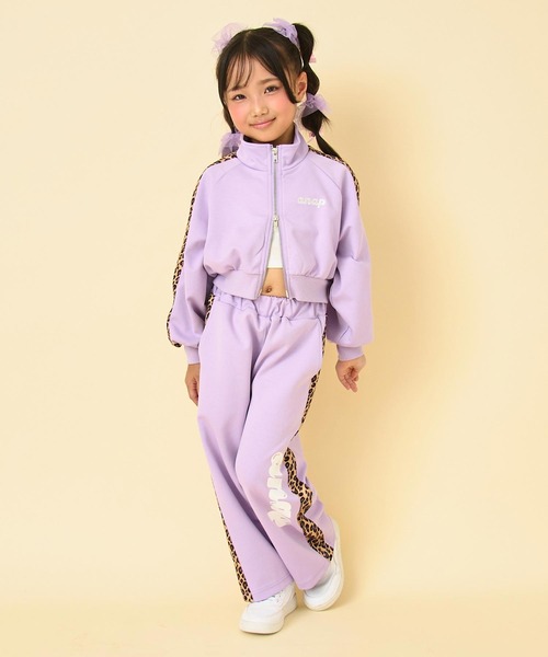 ANAP kids（アナップキッズ）の「ヒョウ柄 ライン ジャージ パンツ（別売りセットアップ）（その他パンツ・キッズ・ラベンダー/オフホワイト/ブラック・130/120/110）」の19枚目の写真