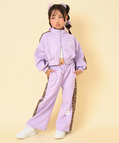 ANAP kids（アナップキッズ）の「ヒョウ柄 ライン ジャージ パンツ（別売りセットアップ）（その他パンツ・キッズ・ラベンダー/オフホワイト/ブラック・130/120/110）」の20枚目の写真