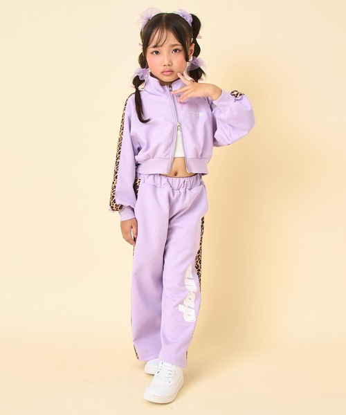 ANAP kids（アナップキッズ）の「ヒョウ柄 ライン ジャージ パンツ（別売りセットアップ）（その他パンツ・キッズ・ラベンダー/オフホワイト/ブラック・130/120/110）」の21枚目の写真