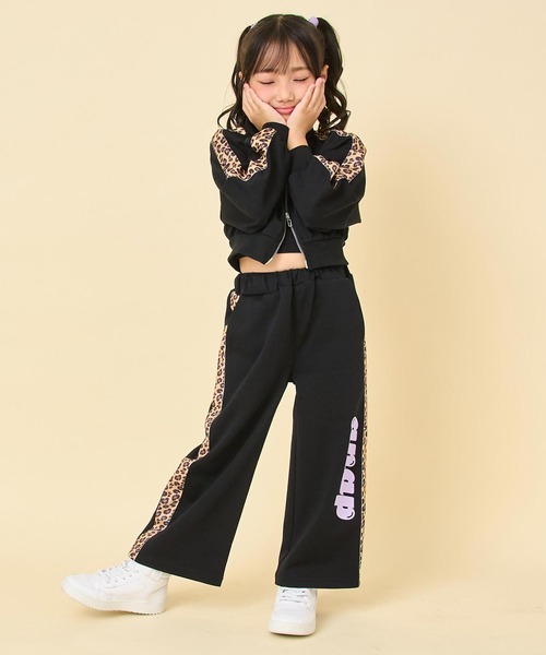 ANAP kids（アナップキッズ）の「ヒョウ柄 ライン ジャージ パンツ（別売りセットアップ）（その他パンツ・キッズ・ラベンダー/オフホワイト/ブラック・130/120/110）」の15枚目の写真