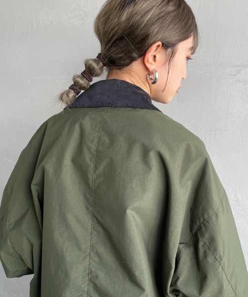 DANTON（ダントン）の「[DANTON/ダントン] ナイロンカバーオールジャケット（カバーオール・レディース・グレー/オリーブ/ブラック・40/38）」の11枚目の写真