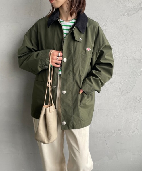 DANTON（ダントン）の「[DANTON/ダントン] ナイロンカバーオールジャケット（カバーオール・レディース・グレー/オリーブ/ブラック・40/38）」の19枚目の写真