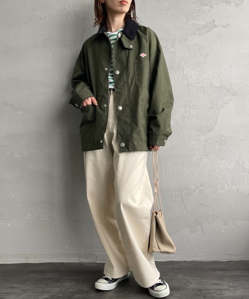 DANTON（ダントン）の「[DANTON/ダントン] ナイロンカバーオールジャケット（カバーオール・レディース・グレー/オリーブ/ブラック・40/38）」の22枚目の写真