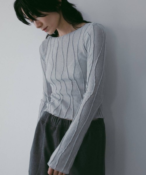anuke（アンヌーク）の「anuke Random Pintuck Tops（ニット/セーター