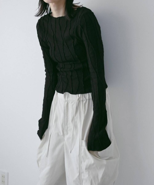 anuke（アンヌーク）の「anuke Random Pintuck Tops（ニット/セーター