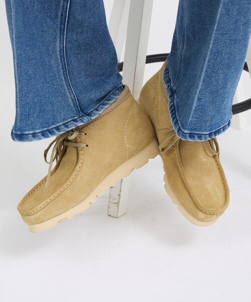Clarks(クラークス)の「【Clarks /クラークス】Wallabee Boot GTX シューズClarks /ワラビーブーツ /ゴアテックス/スエード/ユニセックス(モカシン/デッキシューズ・メンズ・ベージュ/ブラック・7.5/7/8.5/8)」の9枚目の写真