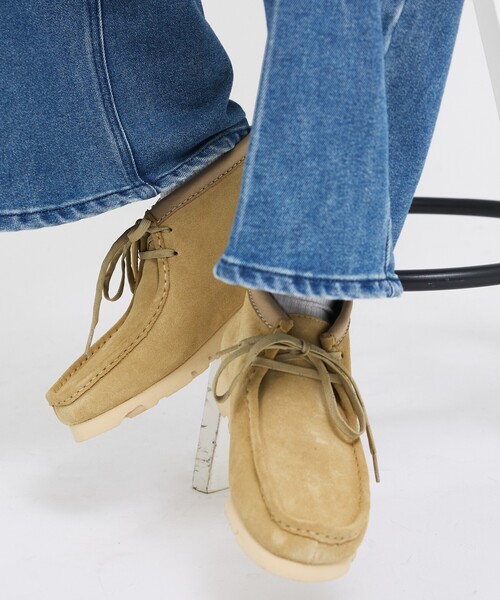 Clarks(クラークス)の「【Clarks /クラークス】Wallabee Boot GTX シューズClarks /ワラビーブーツ /ゴアテックス/スエード/ユニセックス(モカシン/デッキシューズ・メンズ・ベージュ/ブラック・7.5/7/8.5/8)」の10枚目の写真