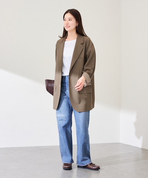 FRAMeWORK（フレームワーク）の「COUTURE D`ADAM/クチュールドアダム BIGJK Single Blazer Desert（その他アウター・レディース・モカ・FREE）」の2枚目の写真