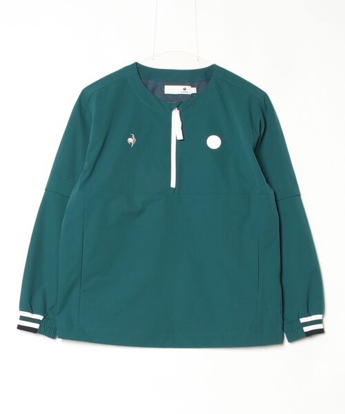 le coq sportif GOLF(ルコックスポルティフゴルフ)の「2WAYクルーネックブルゾン(ブルゾン・レディース・ホワイト/グリーン/ネイビー/ベージュ・XL/L/M/S/3L)」の3枚目の写真