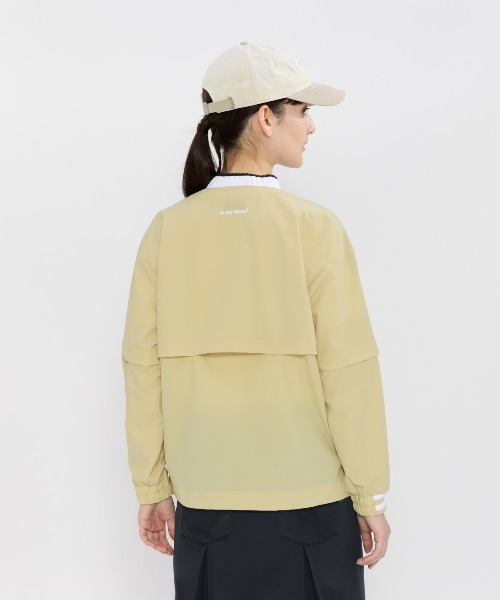 le coq sportif GOLF(ルコックスポルティフゴルフ)の「2WAYクルーネックブルゾン(ブルゾン・レディース・ホワイト/グリーン/ネイビー/ベージュ・XL/L/M/S/3L)」の5枚目の写真