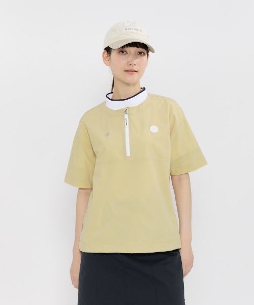 le coq sportif GOLF(ルコックスポルティフゴルフ)の「2WAYクルーネックブルゾン(ブルゾン・レディース・ホワイト/グリーン/ネイビー/ベージュ・XL/L/M/S/3L)」の6枚目の写真