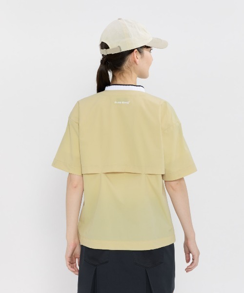 le coq sportif GOLF(ルコックスポルティフゴルフ)の「2WAYクルーネックブルゾン(ブルゾン・レディース・ホワイト/グリーン/ネイビー/ベージュ・XL/L/M/S/3L)」の7枚目の写真