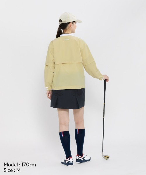 le coq sportif GOLF(ルコックスポルティフゴルフ)の「2WAYクルーネックブルゾン(ブルゾン・レディース・ホワイト/グリーン/ネイビー/ベージュ・XL/L/M/S/3L)」の9枚目の写真