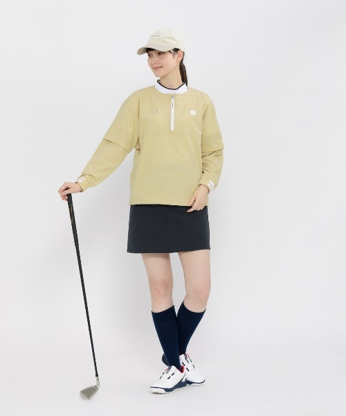 le coq sportif GOLF(ルコックスポルティフゴルフ)の「2WAYクルーネックブルゾン(ブルゾン・レディース・ホワイト/グリーン/ネイビー/ベージュ・XL/L/M/S/3L)」の10枚目の写真