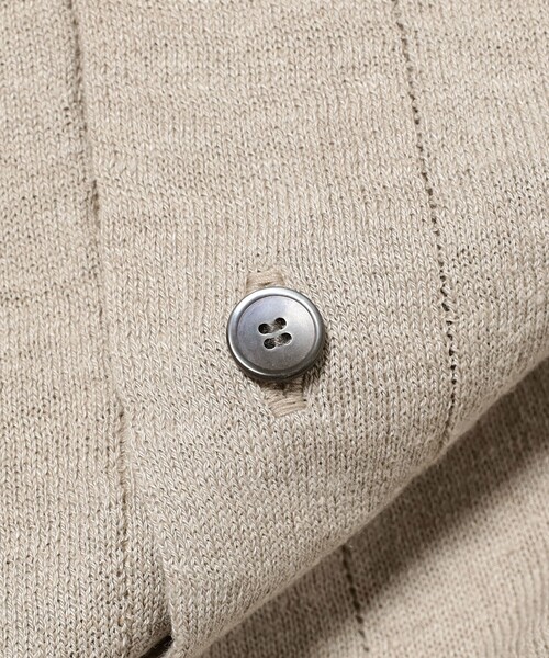 fennica（フェニカ）の「Yonetomi / AMA LINEN KNIT SHIRT リネン シャツ（シャツ/ブラウス・レディース・ベージュ・3）」の3枚目の写真