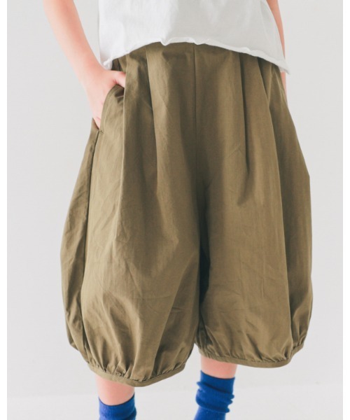 NHT（エヌエイチティー）の「エヌエイチティー ガウチョパンツ（その他パンツ・キッズ・ミント/カーキ・160cm/150cm/140cm/130cm/120cm/110cm）」の2枚目の写真