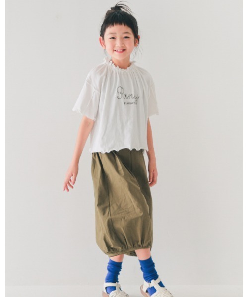 NHT（エヌエイチティー）の「エヌエイチティー ガウチョパンツ（その他パンツ・キッズ・ミント/カーキ・160cm/150cm/140cm/130cm/120cm/110cm）」の5枚目の写真